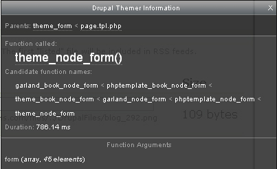 The node form info.